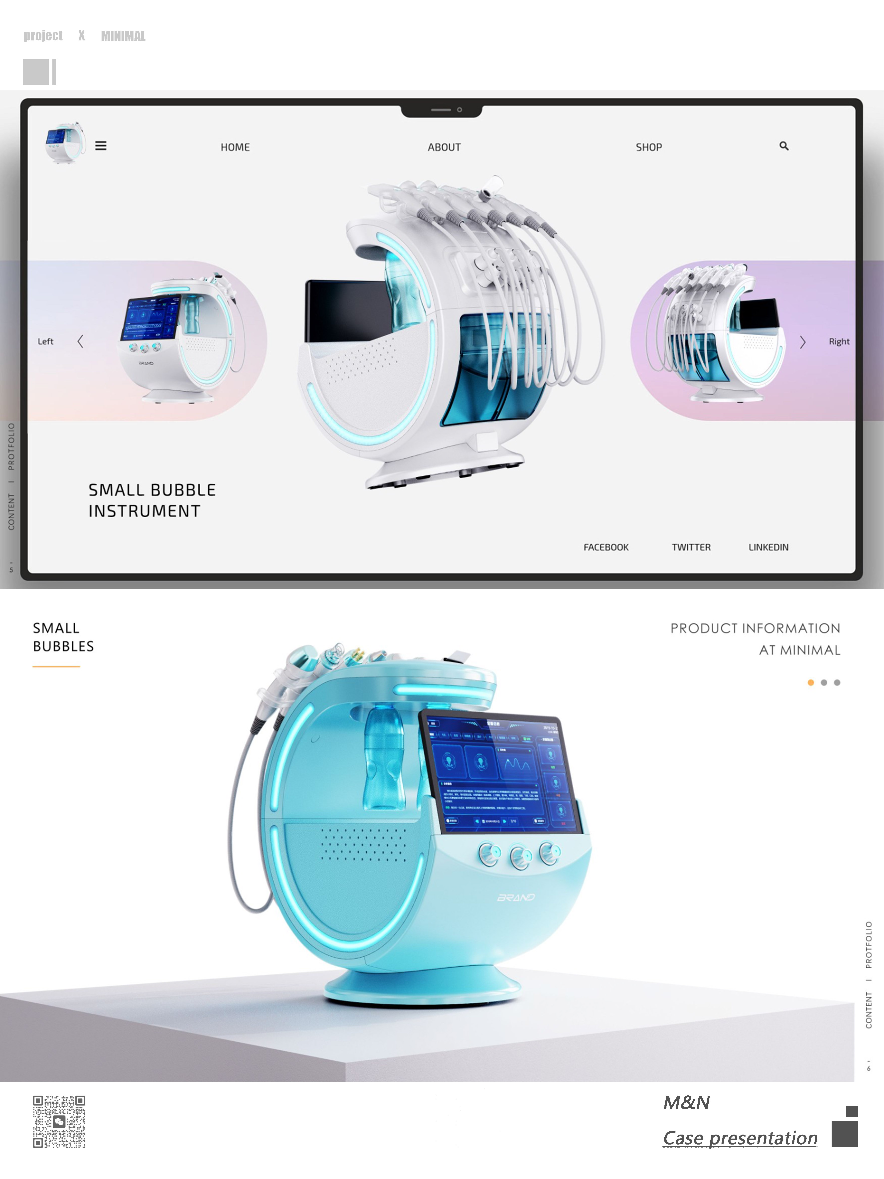 Beauty equipment，Professional beauty instrument，product design，Appearance design，product incubation，