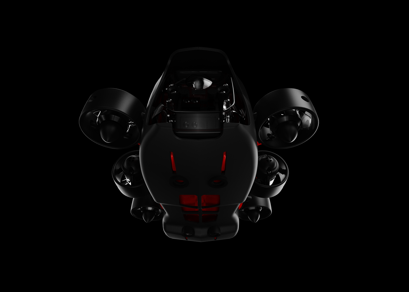 unmanned submarine，Underwater UAV，shark，Digital，