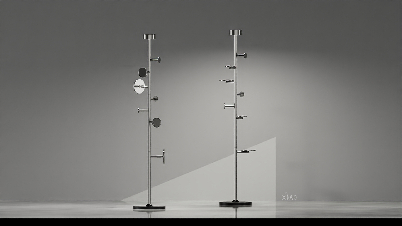 Shelf, floor lamp，
