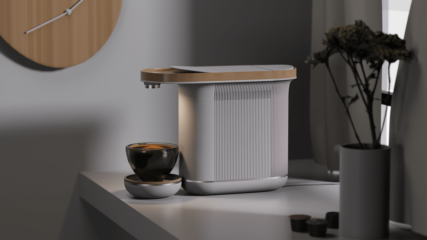 Coffee machine，Appearance design，product design，delicate，lungo，