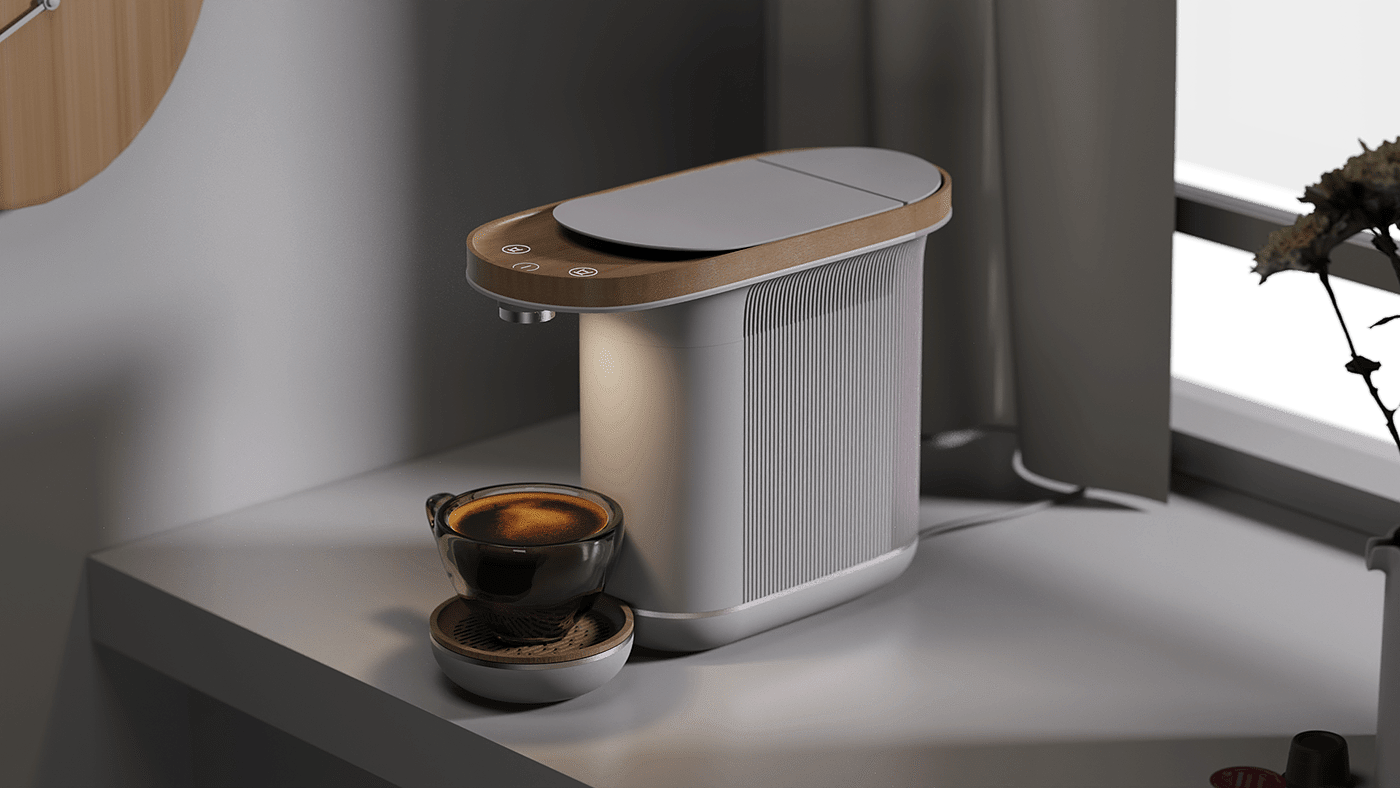 Coffee machine，Appearance design，product design，delicate，lungo，