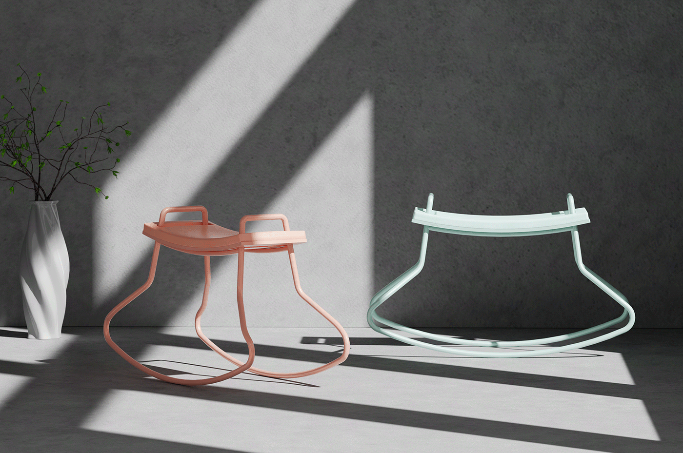 Rocking horse，product design，Appearance design，Simplicity，North Korea's Gwanghua Gate，Children's Toys，