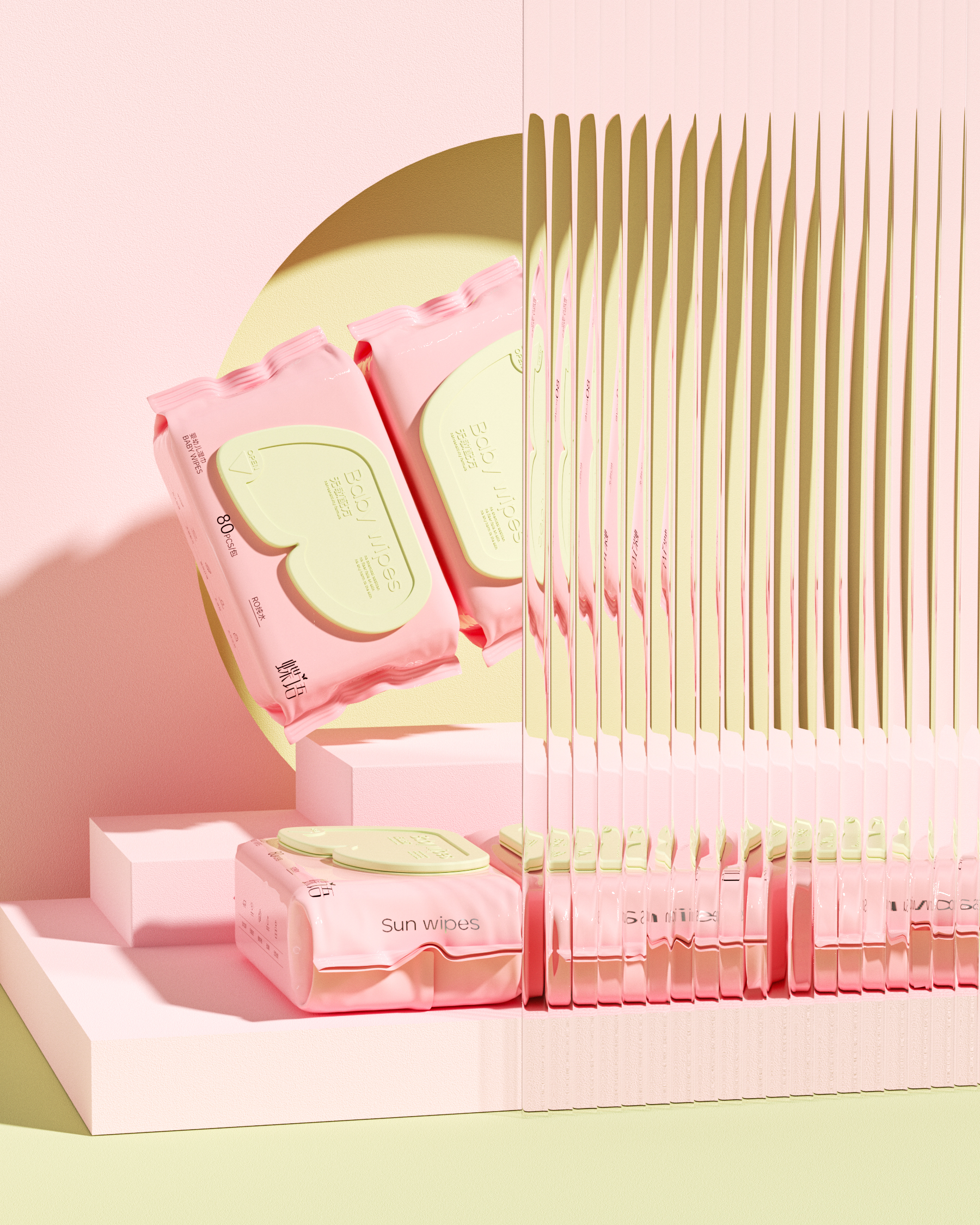 Creations differ，original，packing design，Maternal and infant packaging，Baby packaging，Wash and protect packaging，packing，Tissue packaging design，