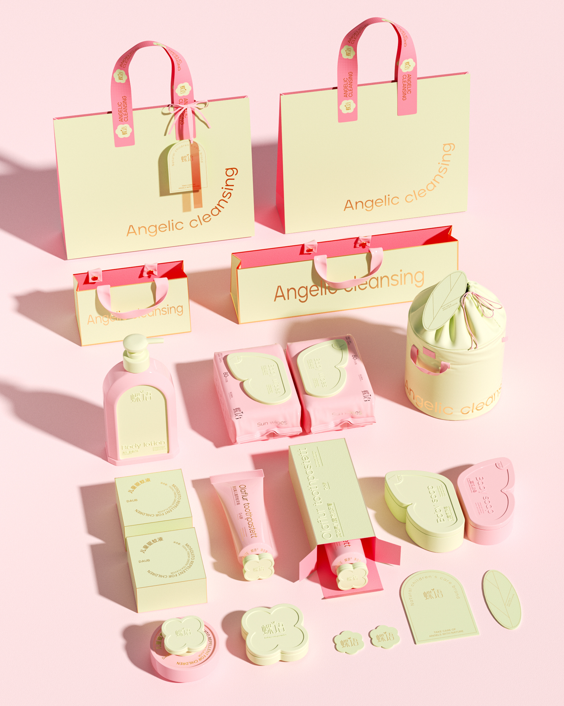 Creations differ，original，packing design，Maternal and infant packaging，Baby packaging，Wash and protect packaging，packing，Tissue packaging design，