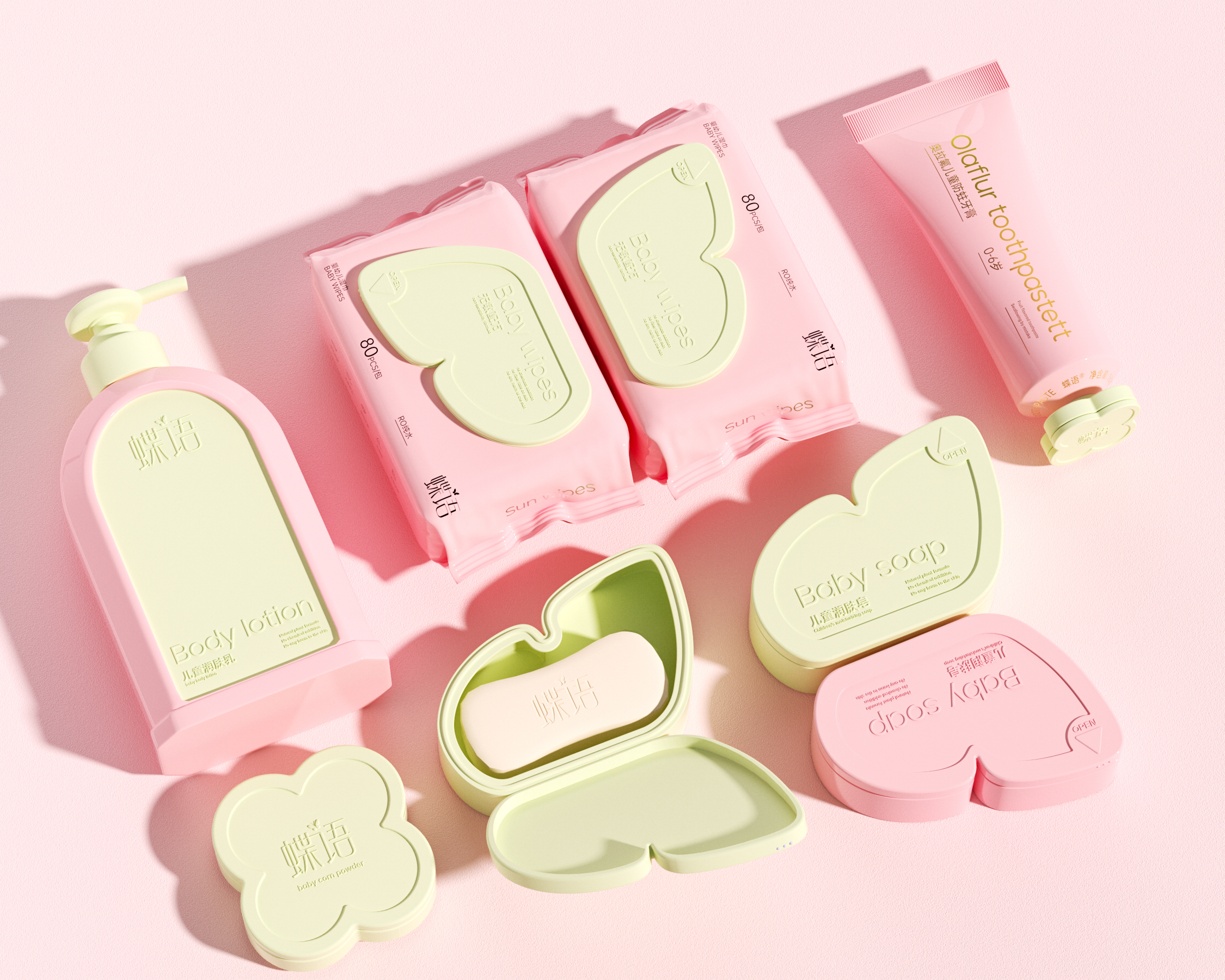 Creations differ，original，packing design，Maternal and infant packaging，Baby packaging，Wash and protect packaging，packing，Tissue packaging design，