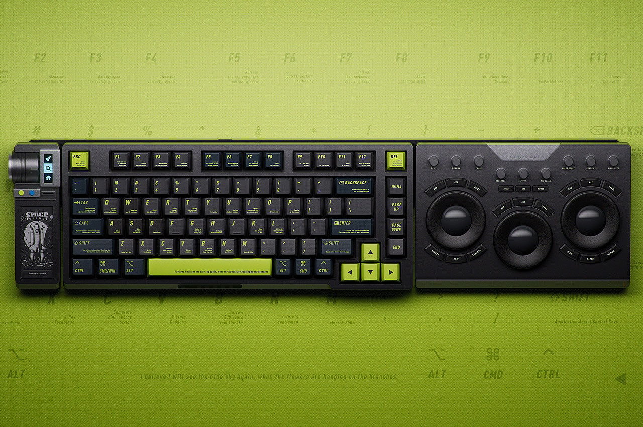 Mechanical keyboard，Appearance design，Cool，delicate，product design，HELLO WORLD，