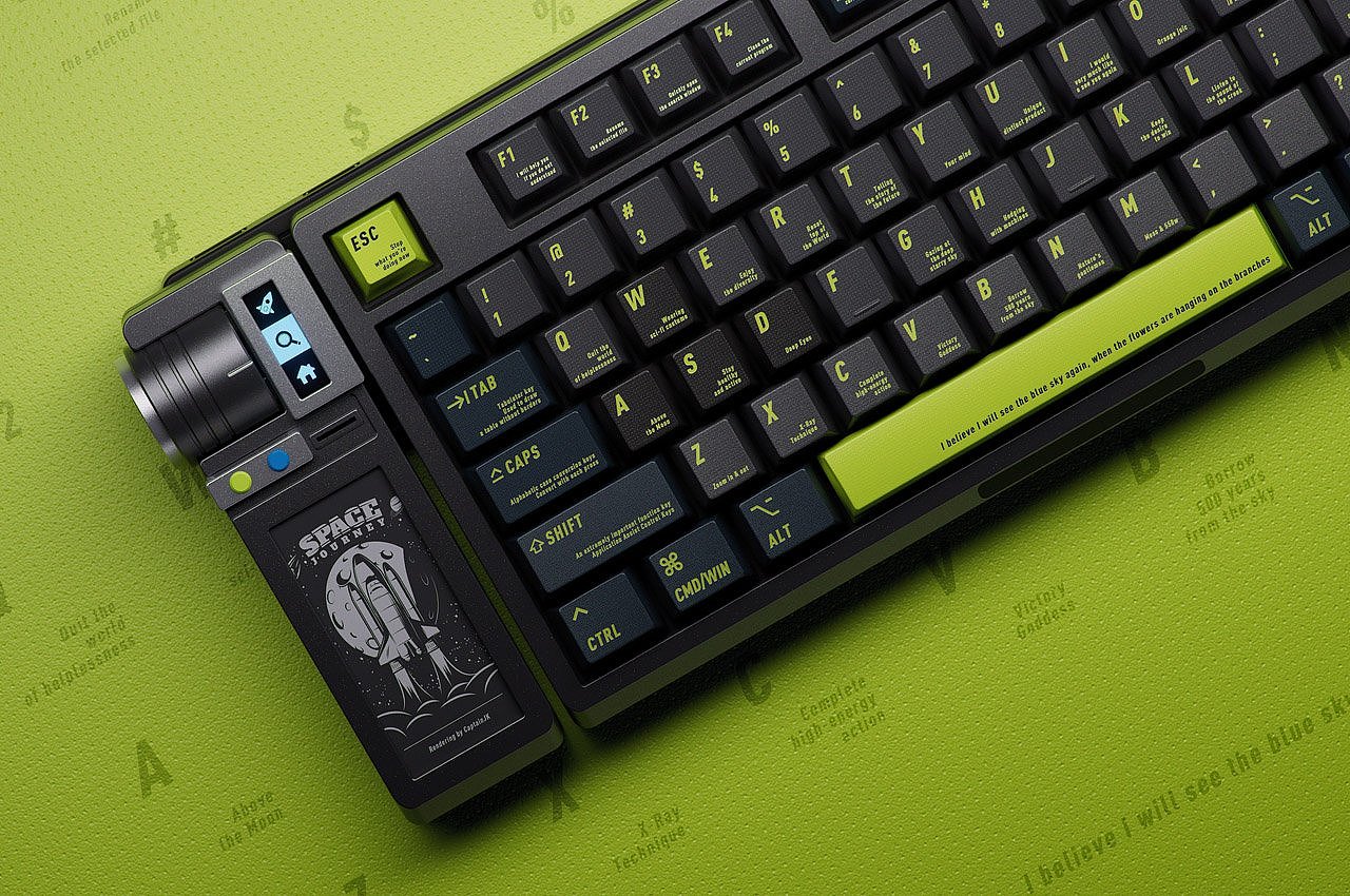 Mechanical keyboard，Appearance design，Cool，delicate，product design，HELLO WORLD，
