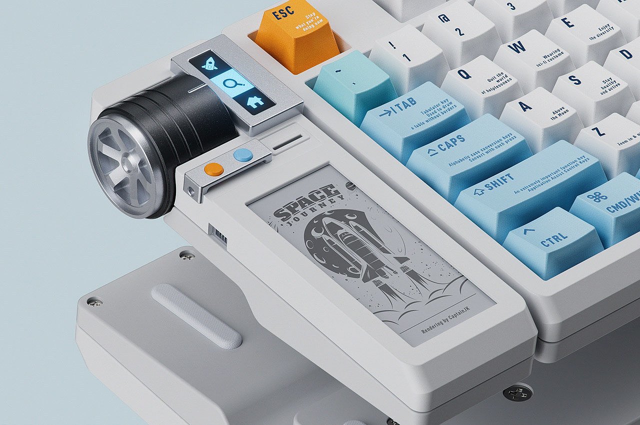 Mechanical keyboard，Appearance design，Cool，delicate，product design，HELLO WORLD，