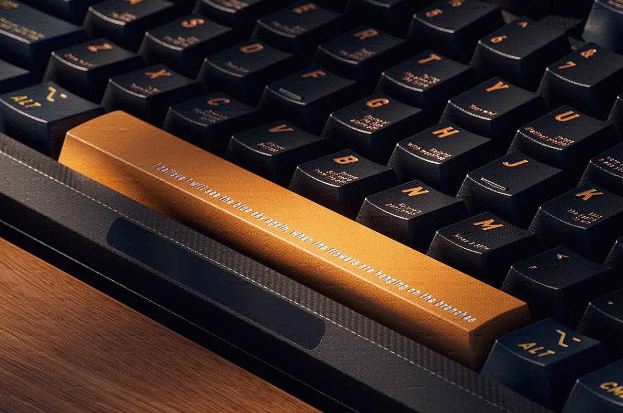 Mechanical keyboard，Appearance design，Cool，delicate，product design，HELLO WORLD，