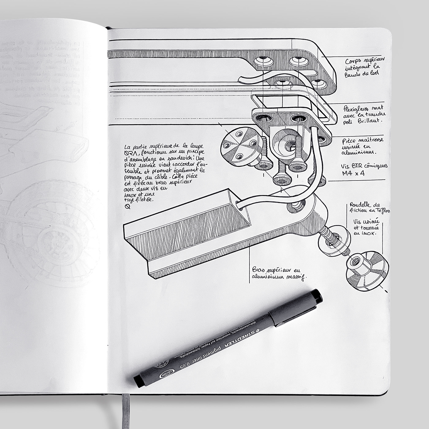 Desk lamp，Appearance design，delicate，product design，convenient，Small，
