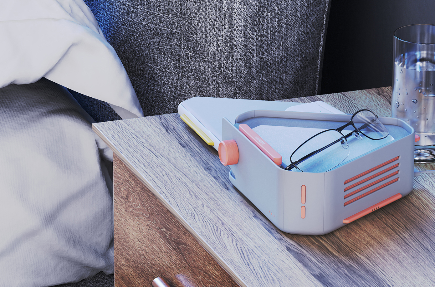 Product planning，product design，Product vision，Product landing，Product shooting，Video shooting，loudspeaker box，Night light，