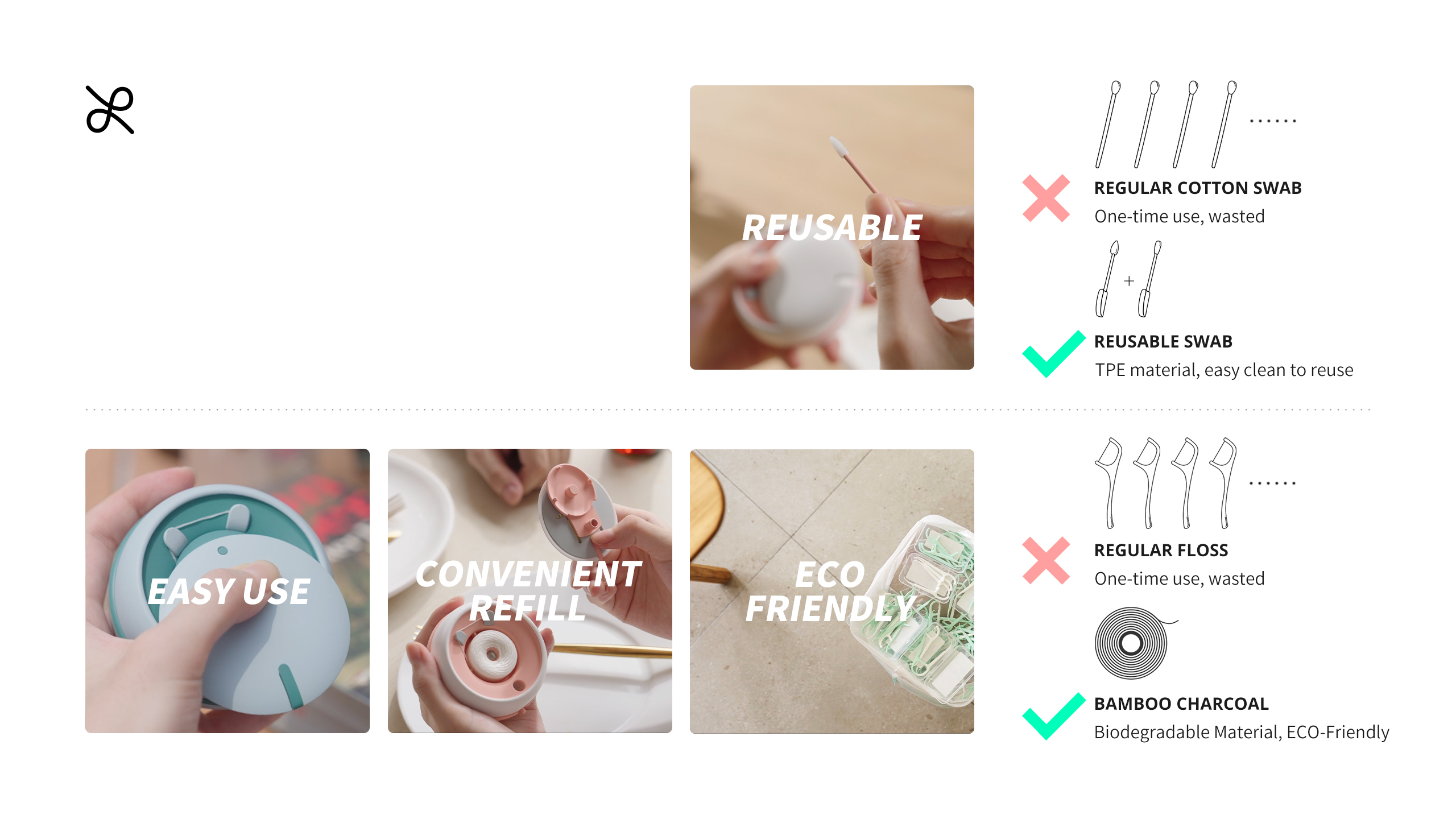 Product planning，product design，Product vision，Product landing，Video shooting，Floss，Massage comb，Makeup mirror/makeup stick，