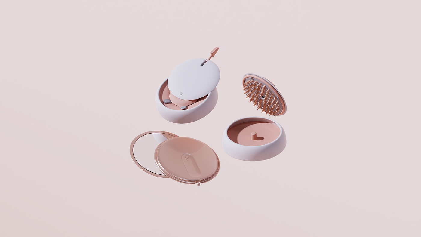 Product planning，product design，Product vision，Product landing，Video shooting，Floss，Massage comb，Makeup mirror/makeup stick，