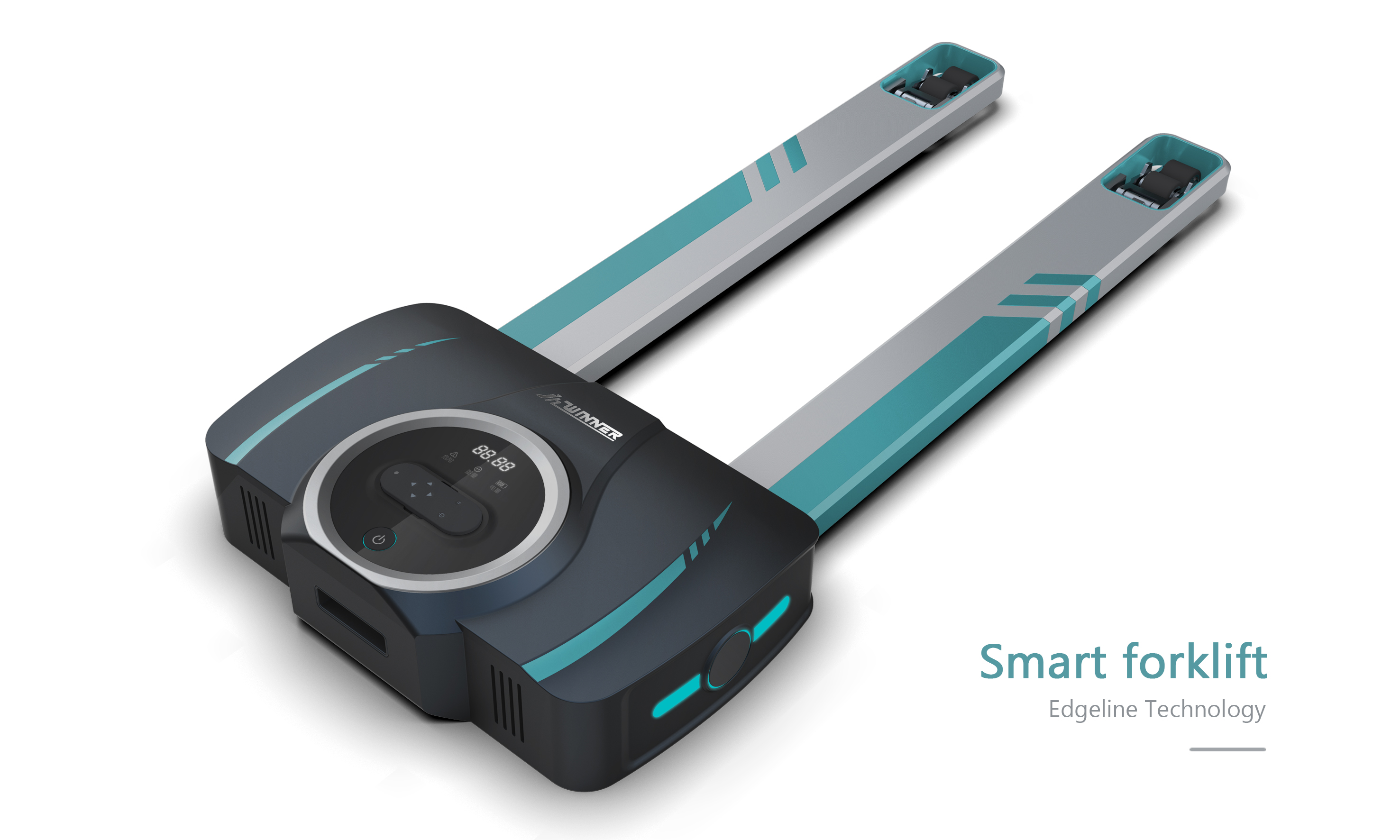 Intelligent forklift，transport，Intelligent technology，2019 Gold Point Industrial Design Award，stability，