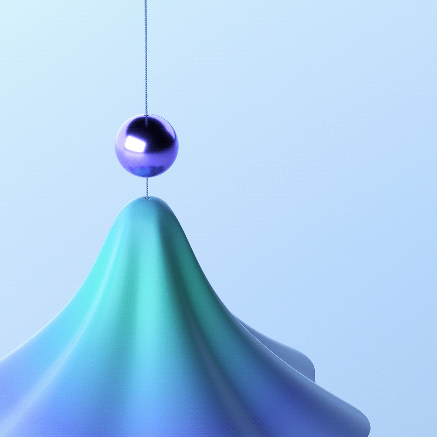 Rotating chandelier，royal blue，Appearance design，delicate，