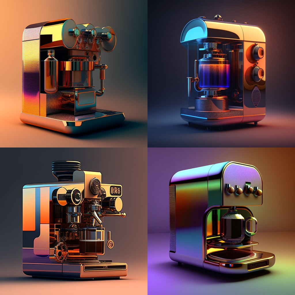 ai，ChatGPT，midjourney，Coffee machine，industrial design，