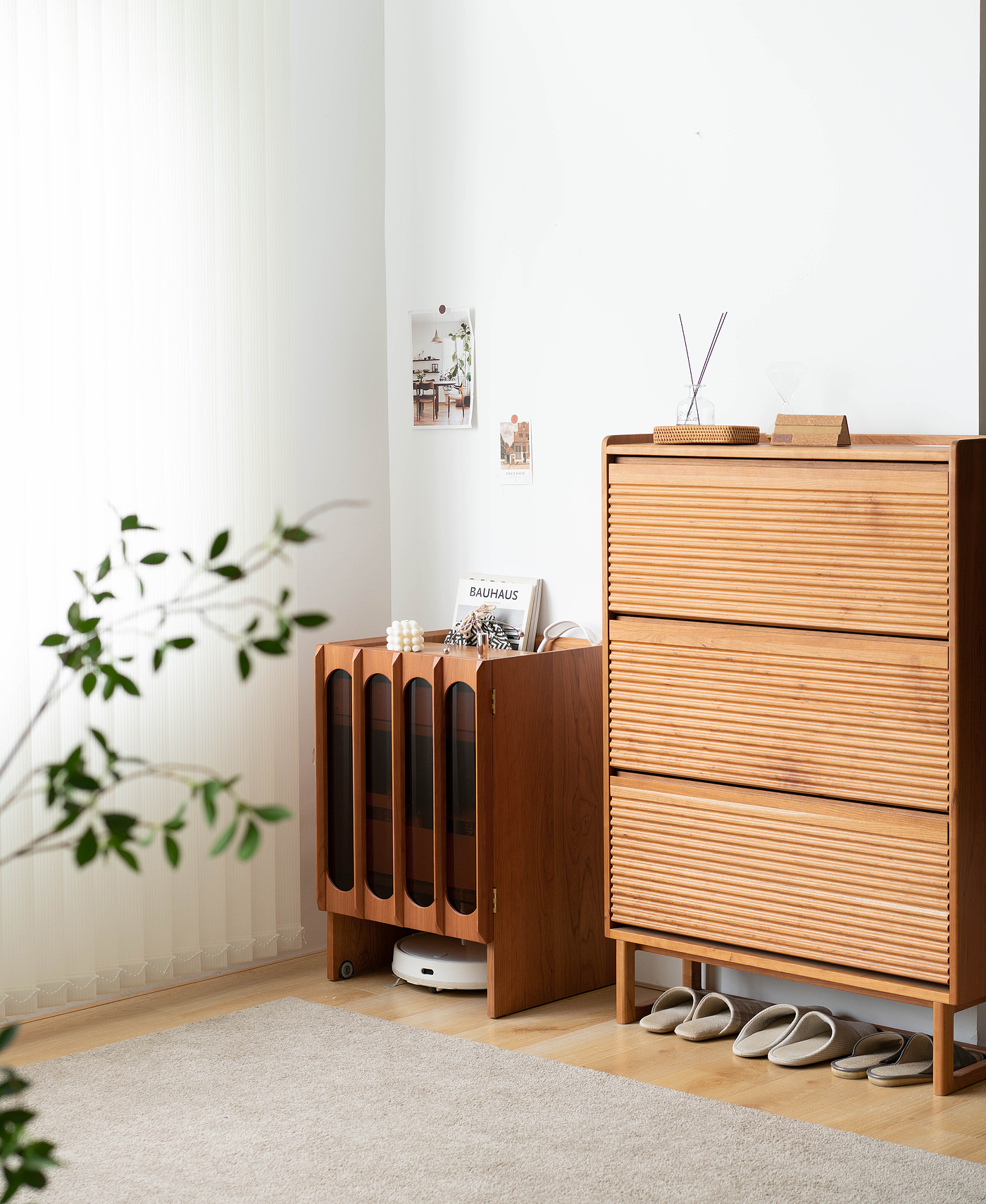 Solid wood furniture，furniture design ，product design，sweeping machine，Side cabinet，