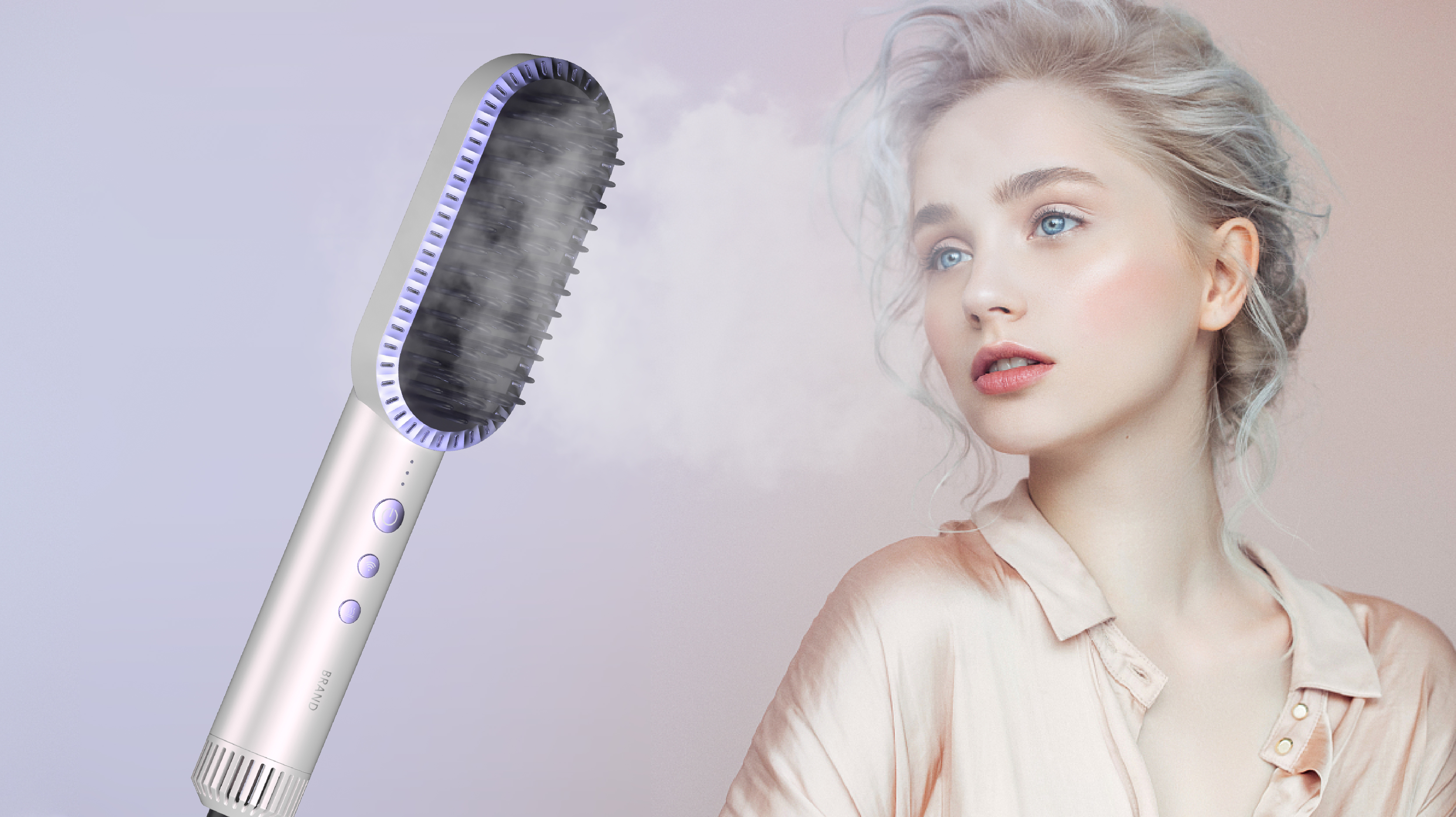 Straight hair comb，Essential Oil Straightening Hair Comb，Appearance design，