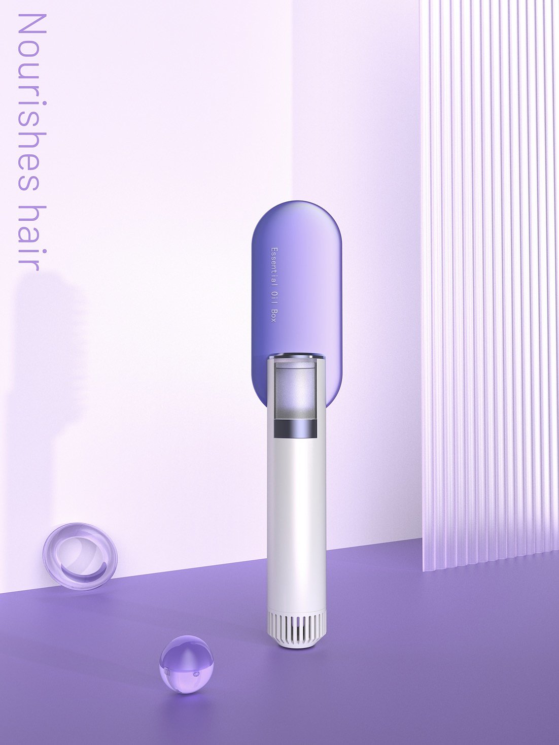 Straight hair comb，Essential Oil Straightening Hair Comb，Appearance design，