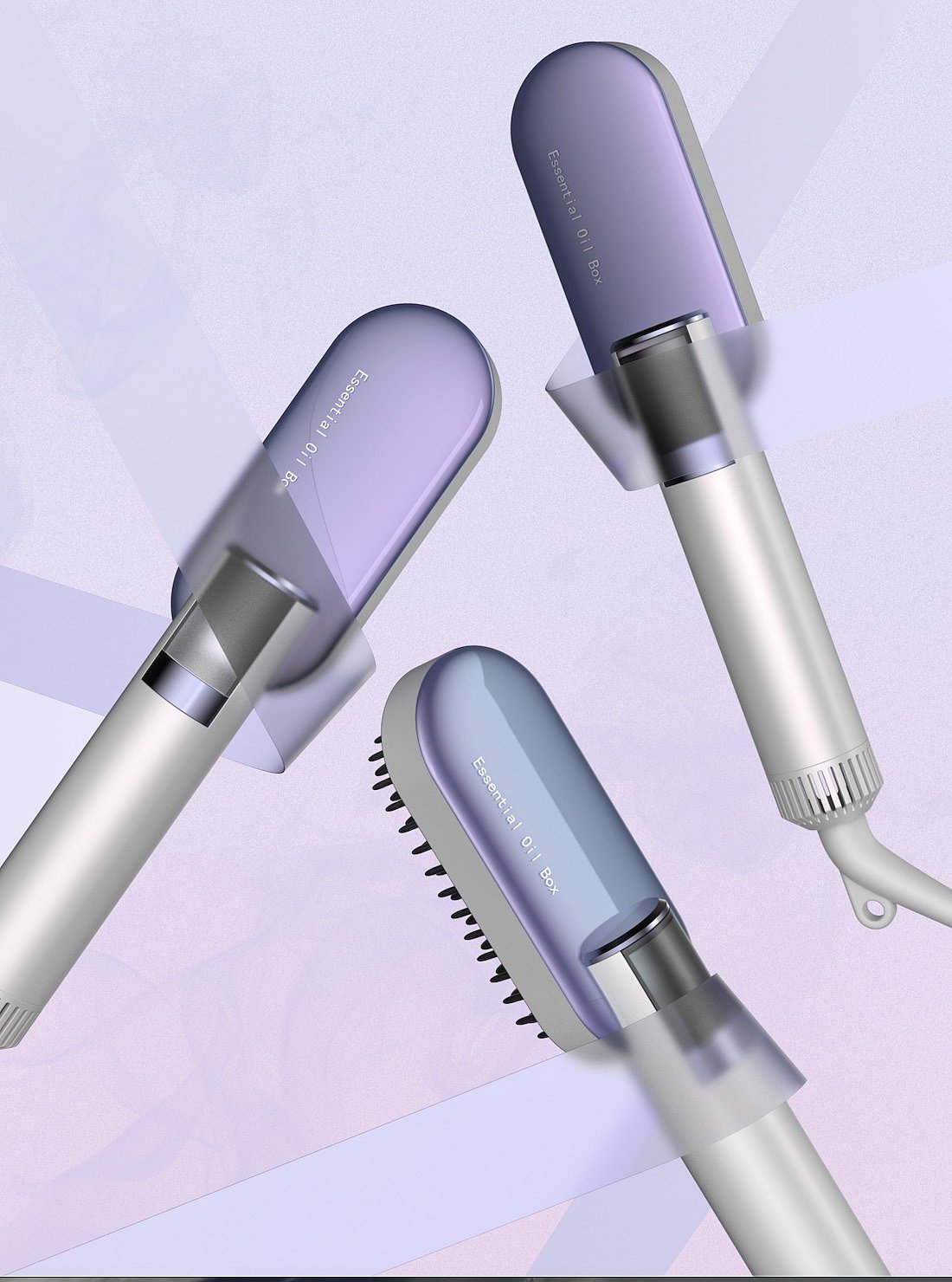 Straight hair comb，Essential Oil Straightening Hair Comb，Appearance design，