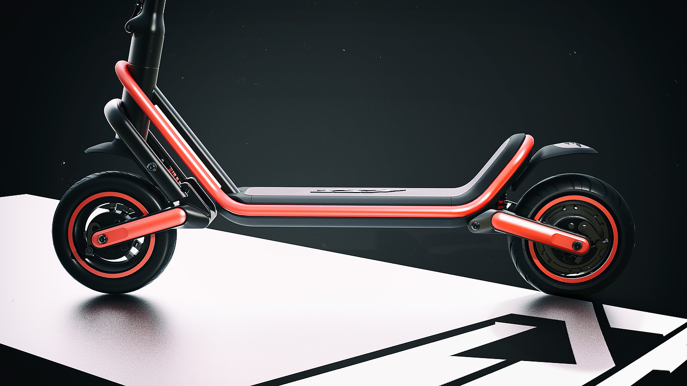 Appearance design，Structural design，conceptual design，Adult Scooter，