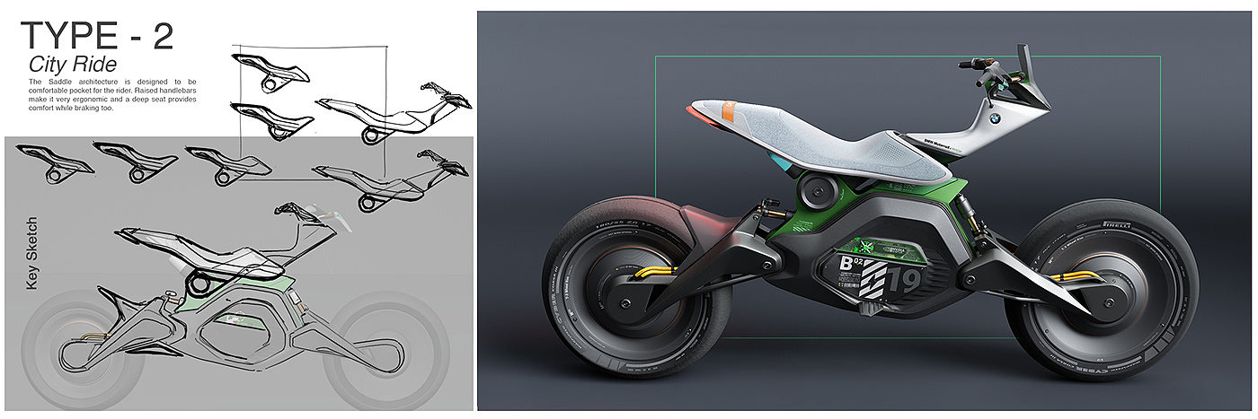 bmw，Yingweida，motorboat，conceptual design，Cyberpunk，motorcycle，industrial design，