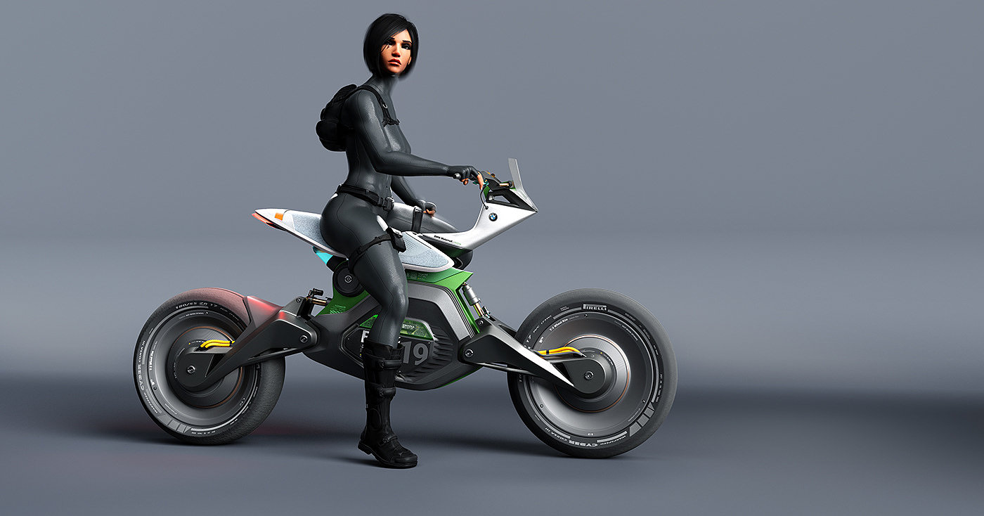 bmw，Yingweida，motorboat，conceptual design，Cyberpunk，motorcycle，industrial design，