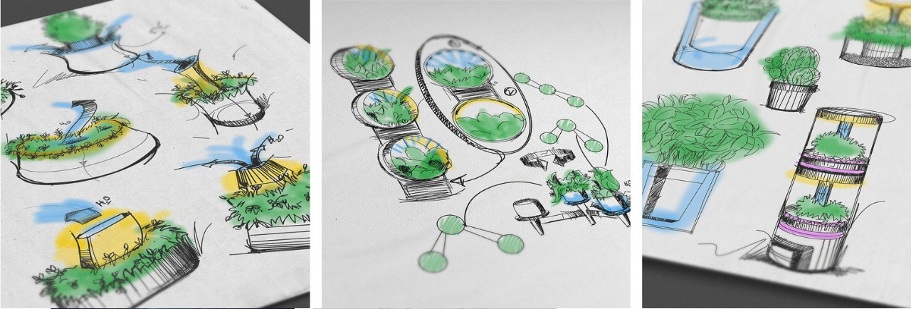 hydroponic equipment，two-in-one，Night light，Botany，product design，Spacecrop，