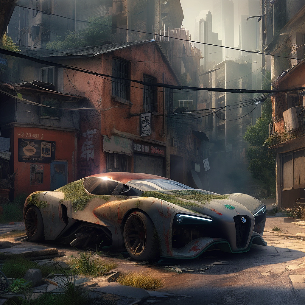 Hand-painted, AI, Concept Super Run，