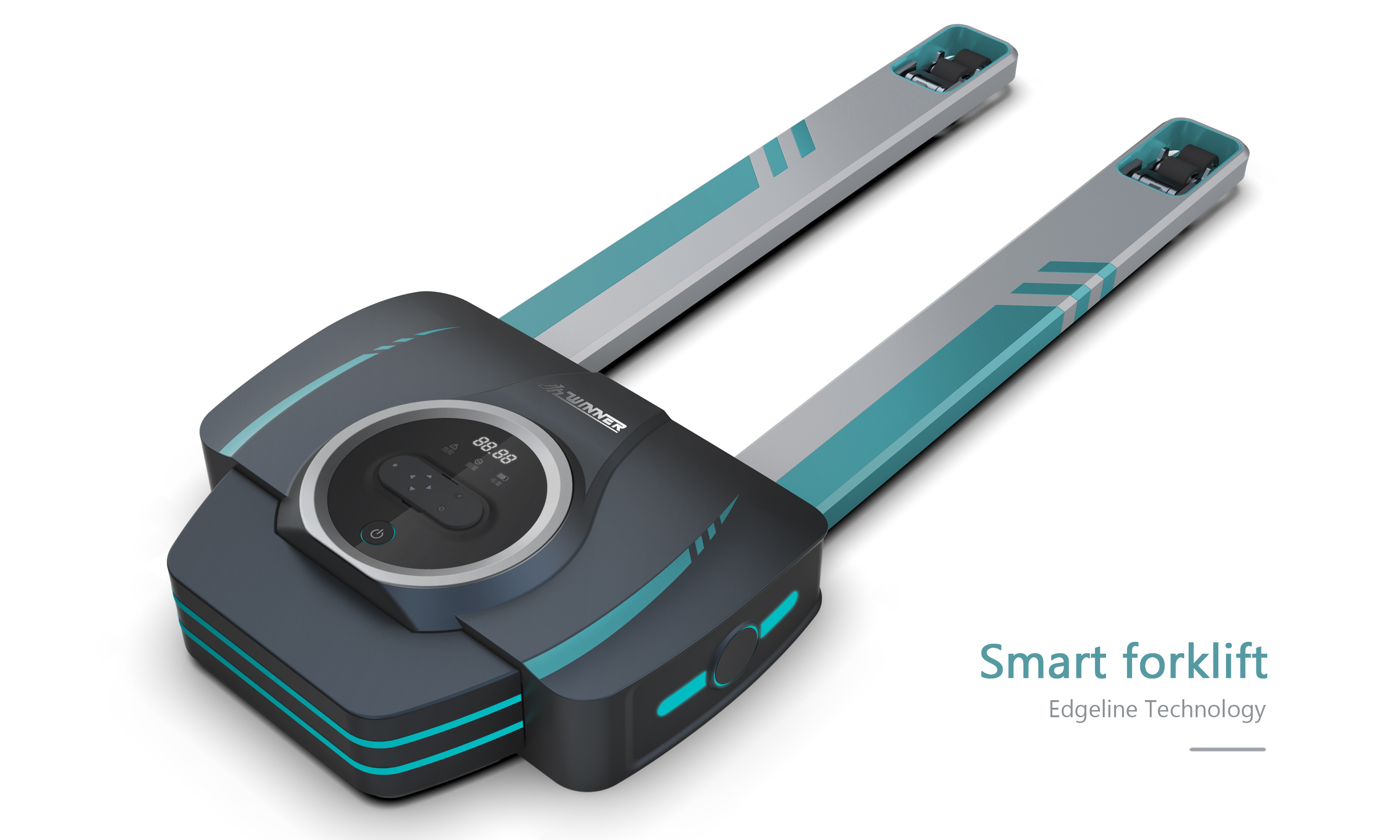 Intelligent forklift，transport，Intelligent technology，2019 Gold Point Industrial Design Award，stability，