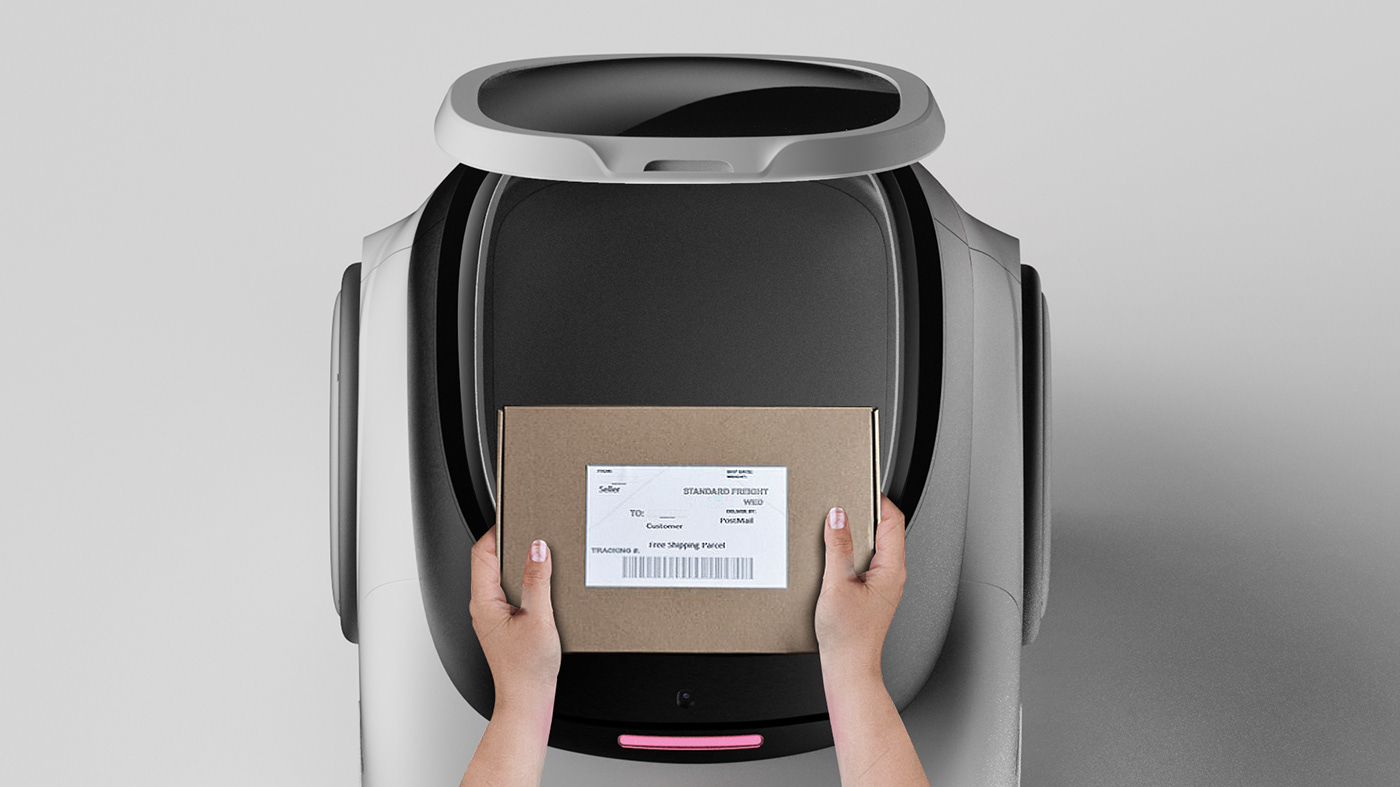 Intelligent products，Technology design，Express robot，Appearance design，