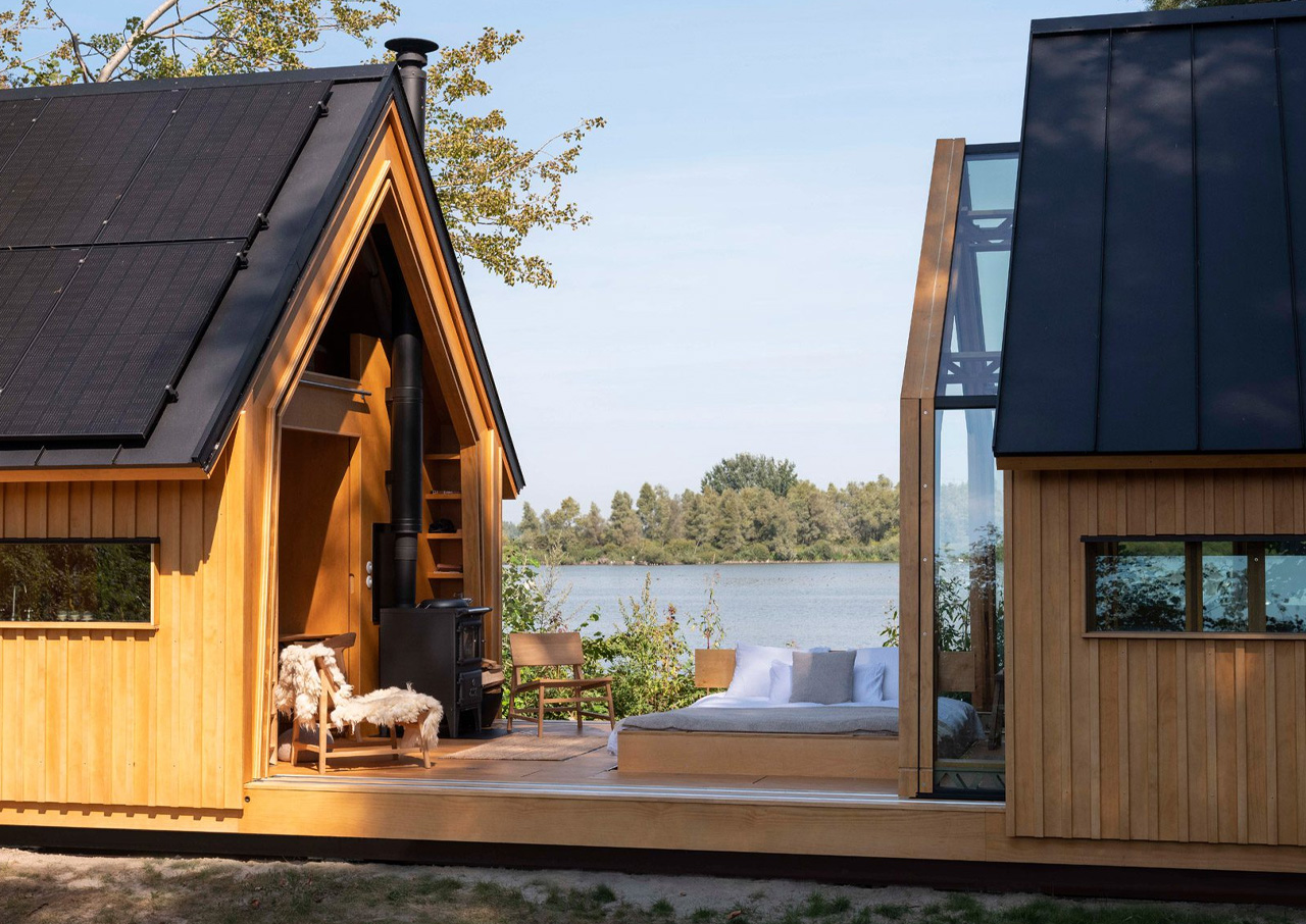 Anna Cottage，log cabin，CASPAR SCHOLS，building design，