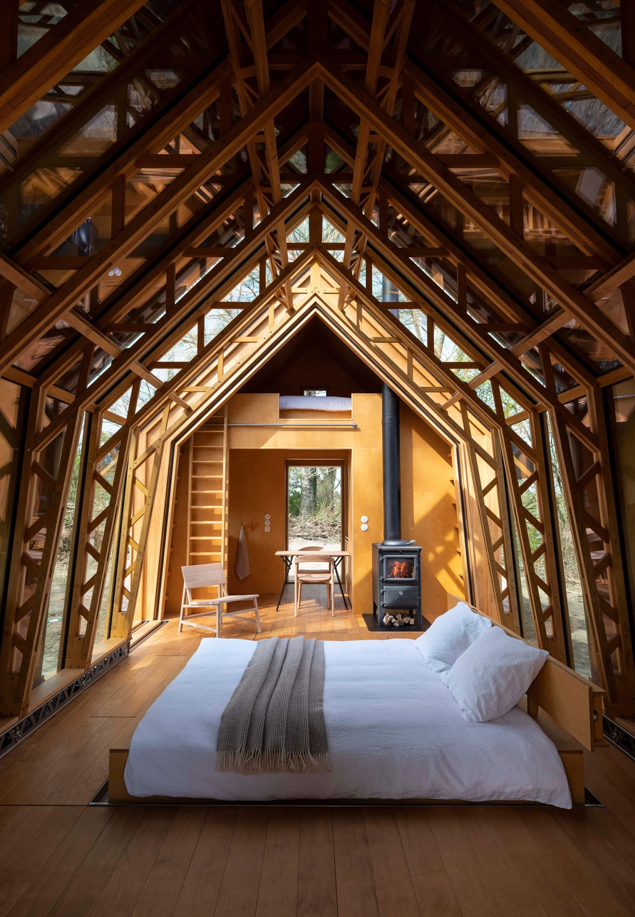 Anna Cottage，log cabin，CASPAR SCHOLS，building design，