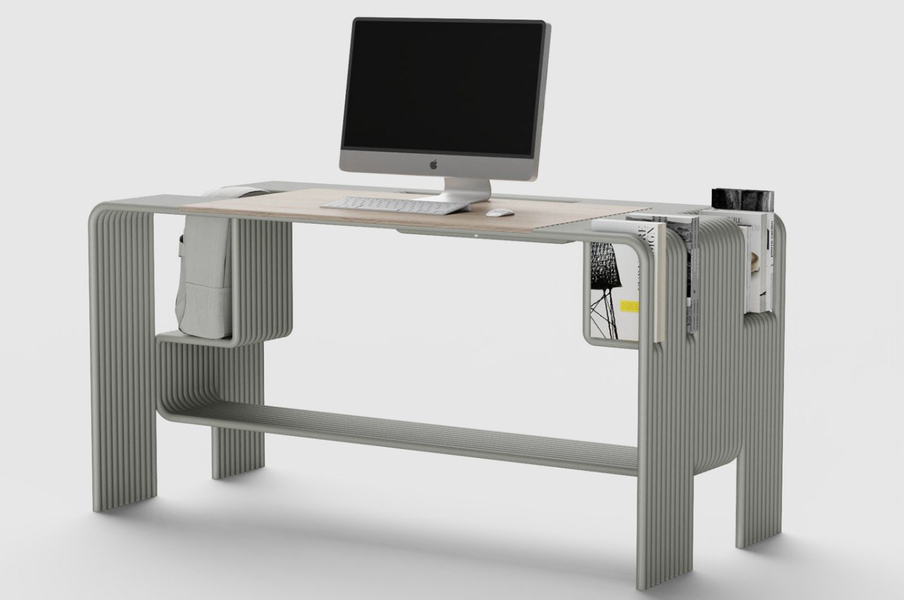 desk，conceptual design，The Conduit，Table，to work in an office，