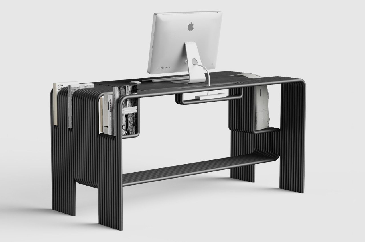 desk，conceptual design，The Conduit，Table，to work in an office，