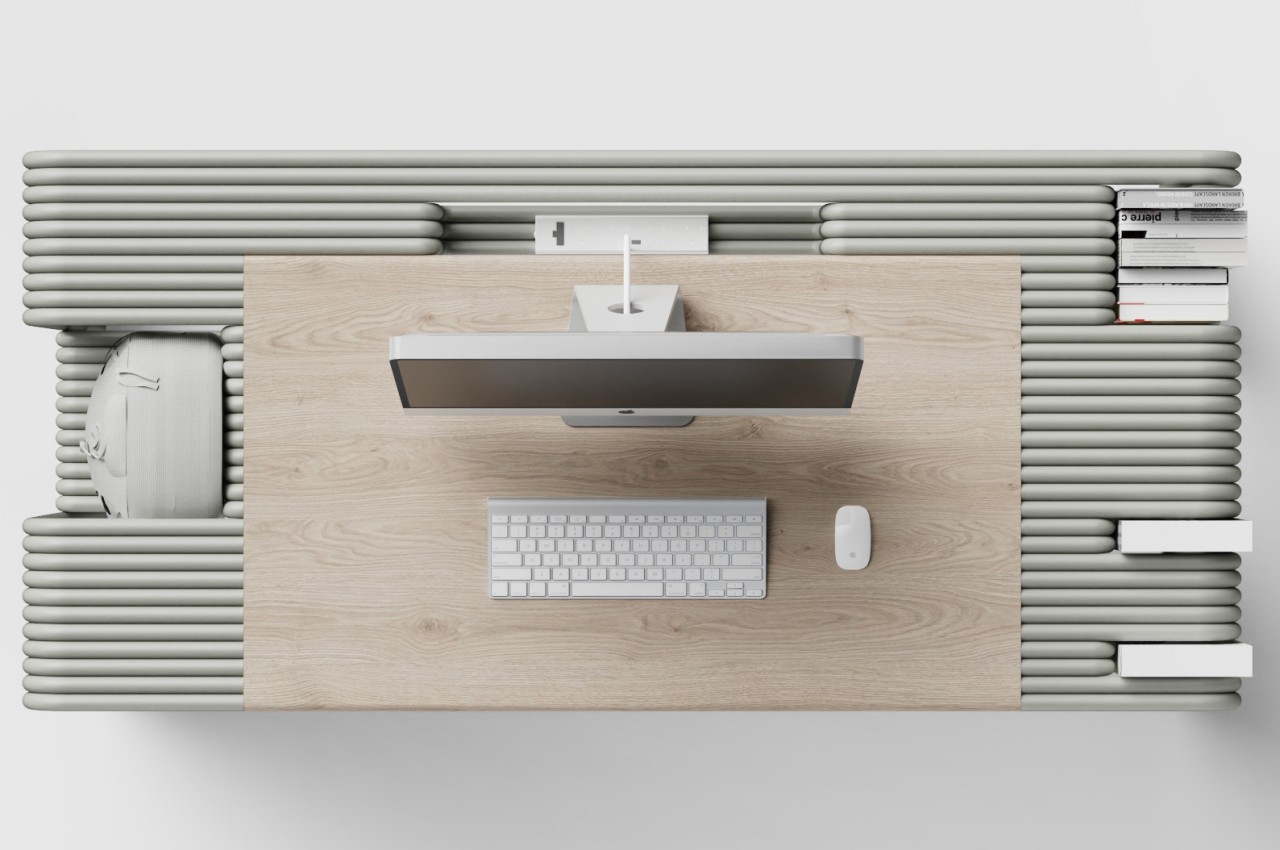desk，conceptual design，The Conduit，Table，to work in an office，