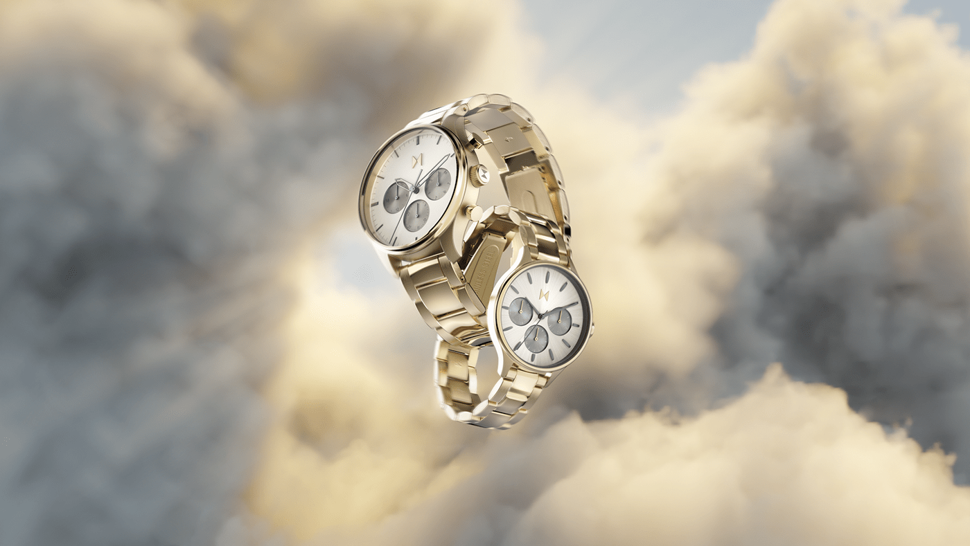 Computer image，3d，Wrist watch，clock，MVMT Cloud Break，broken cloud，