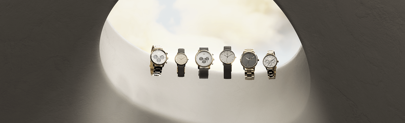 Computer image，3d，Wrist watch，clock，MVMT Cloud Break，broken cloud，