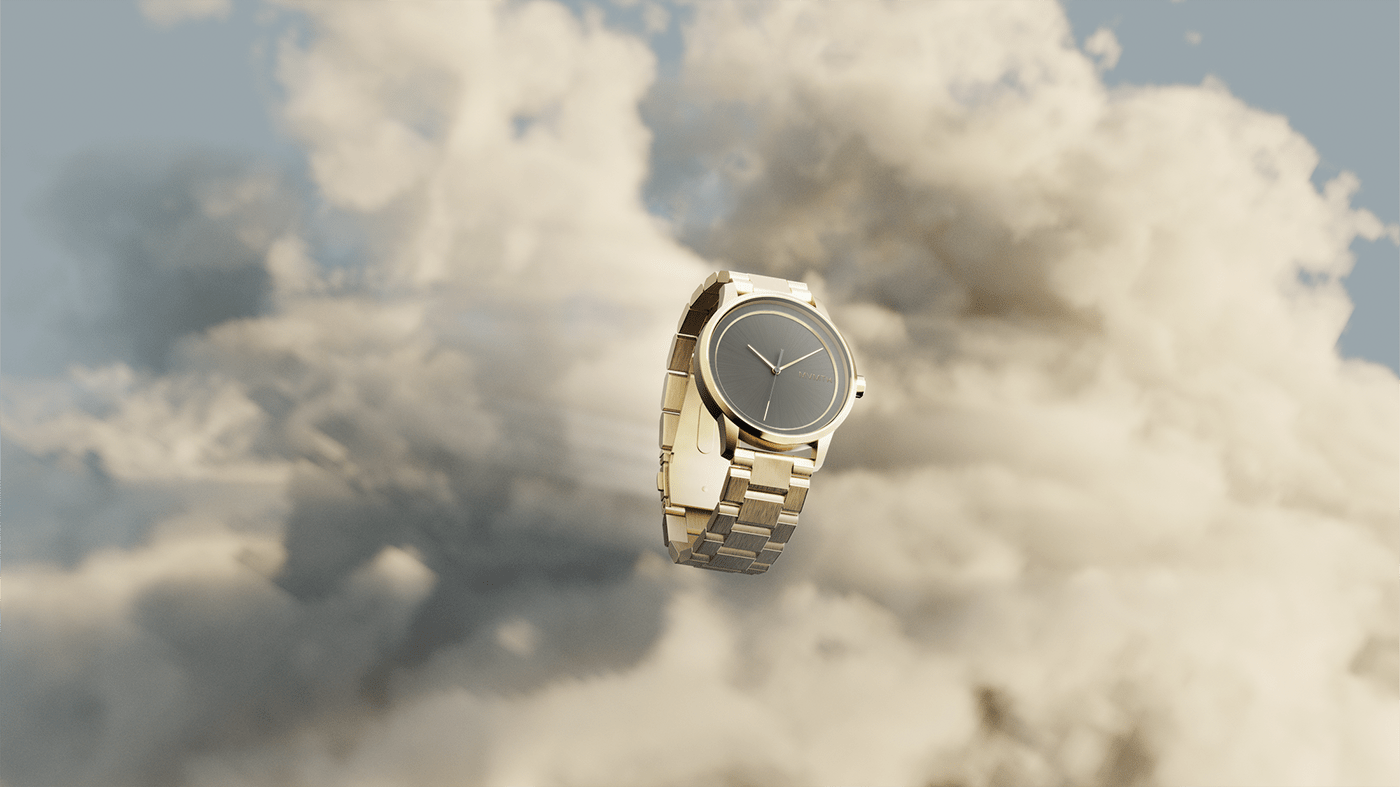Computer image，3d，Wrist watch，clock，MVMT Cloud Break，broken cloud，
