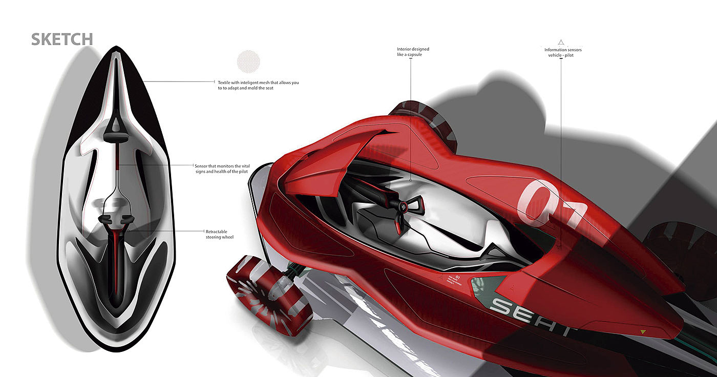 vehicle，Three uses，Hand drawn，modeling，