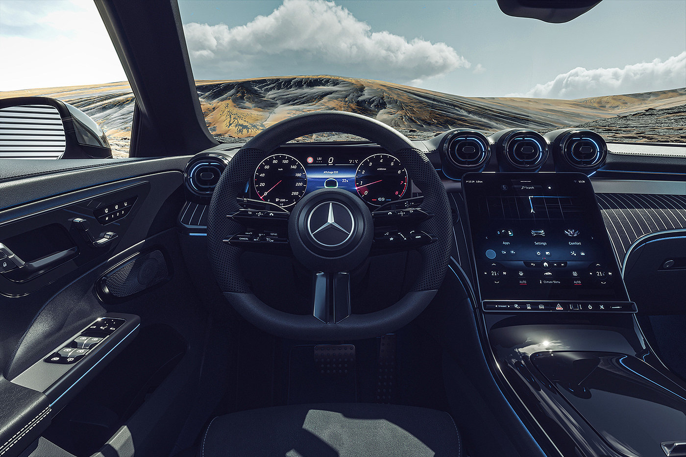 3d，Benz，automobile，Computer image，Corona Rendering，