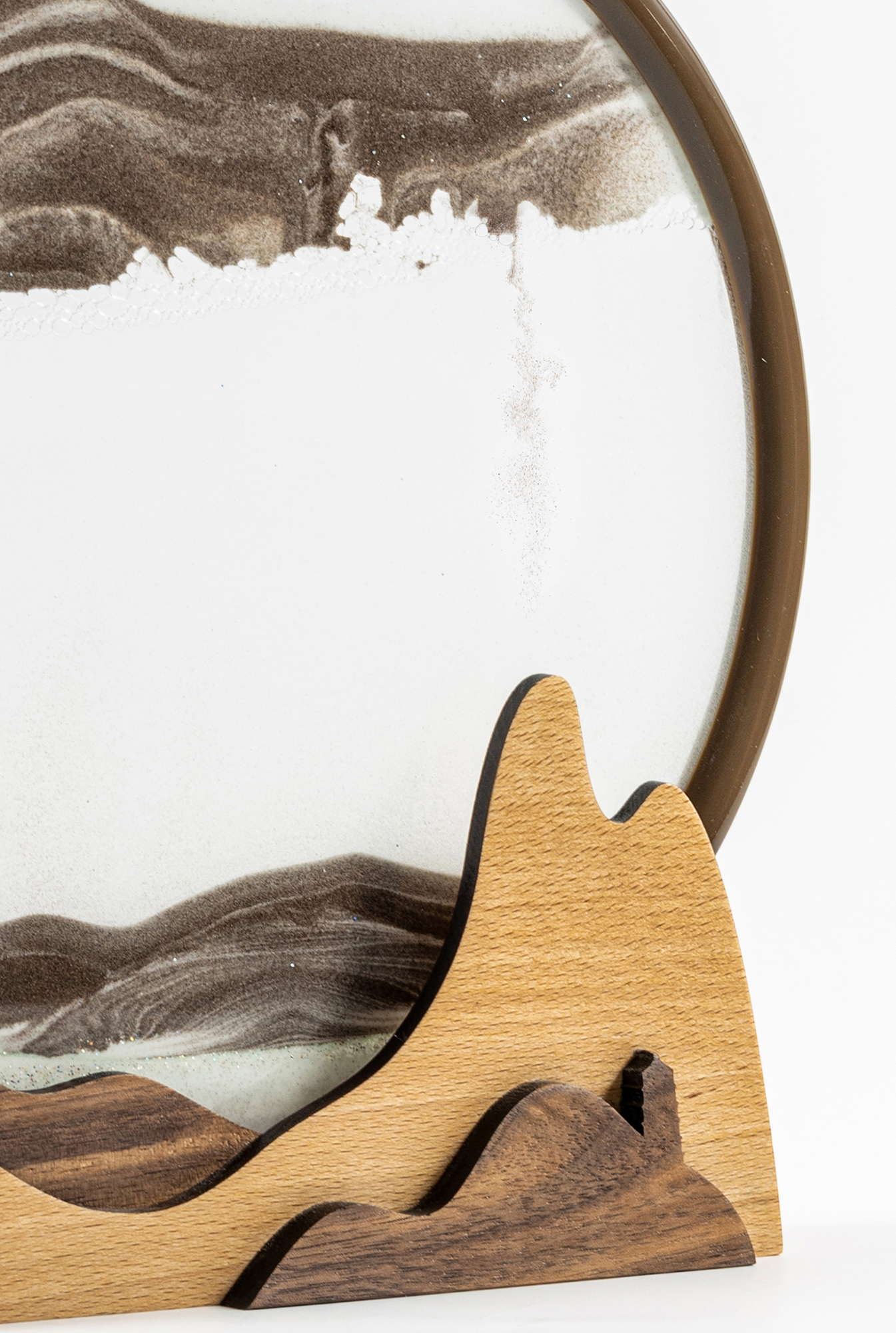 Red deer，Sand painting hourglass，High mountains and flowing water，