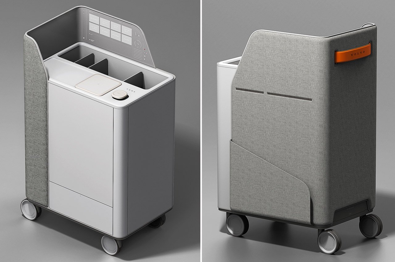 multi-function，wheelbarrow，Volvo，product design，Appearance design，Smart furniture，