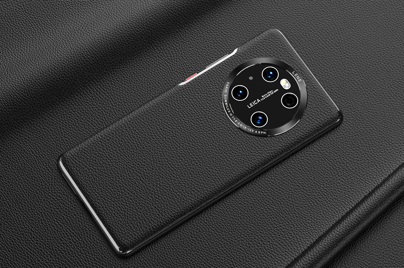 Mobile phone shell leather pattern lighting exercise，