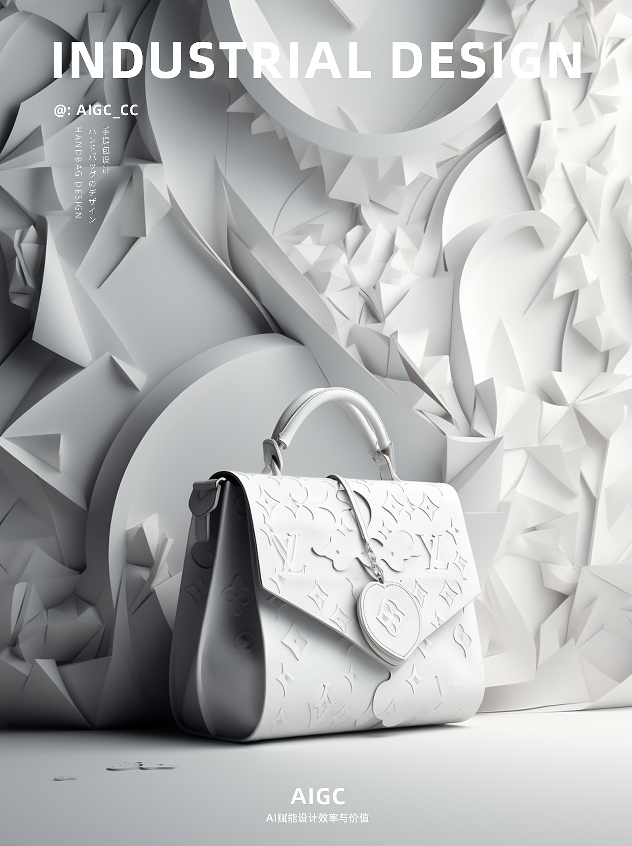 Handbag design，Paper-cut art，