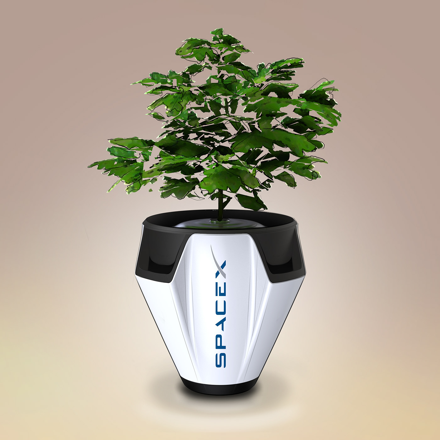 product design，plant，3d，Model，space，rocket，inspiration，