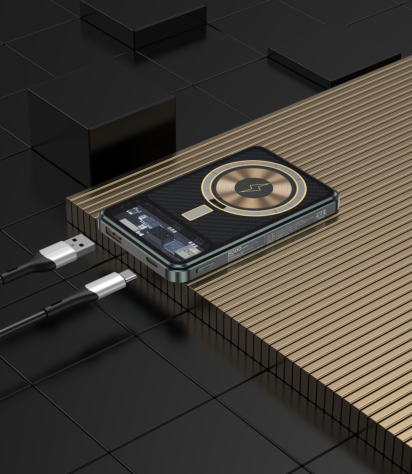 Mobile phone shell, data line scene rendering exercise，