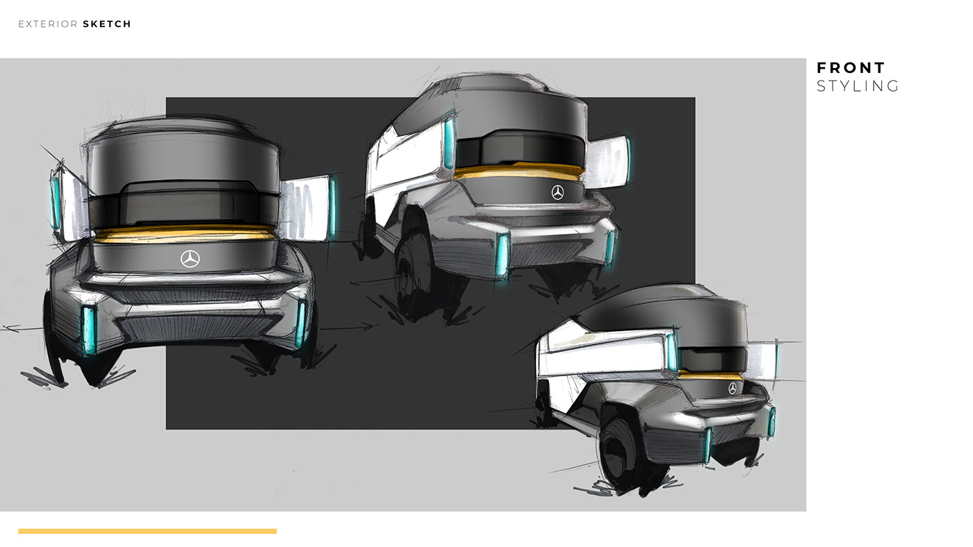 Benz，Rescue vehicle，Appearance design，shanty car，high-end，