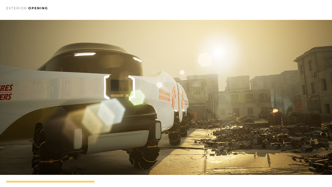 Benz，Rescue vehicle，Appearance design，shanty car，high-end，