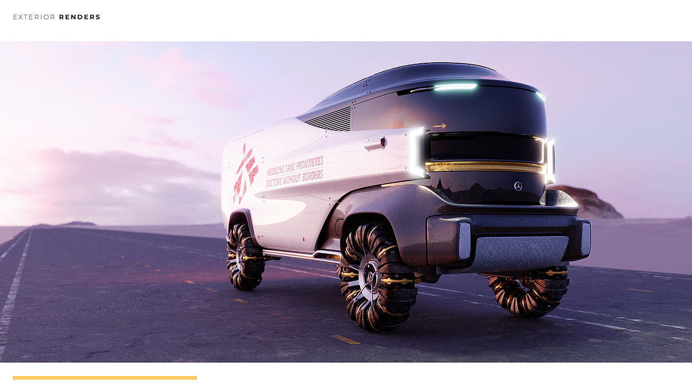 Benz，Rescue vehicle，Appearance design，shanty car，high-end，